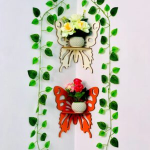 ৩টি বাটারফ্লাই কর্নার সেলফ ফুল সহ