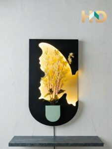 Black - LumiFlora Butterfly Glow Decor (Size: 24inch/14inch)
