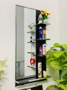 Black - Luxury Mirror Shelf (Size: 20inch×40inch)