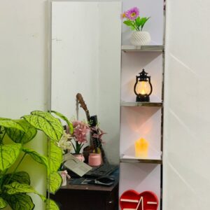 White - Luxury Mirror Shelf (Size: 20inch×40inch)